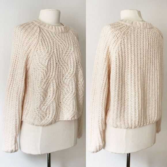 UO Kimchi Blue Bella Cable Knit Pullover Sweater - Picture 3 of 8